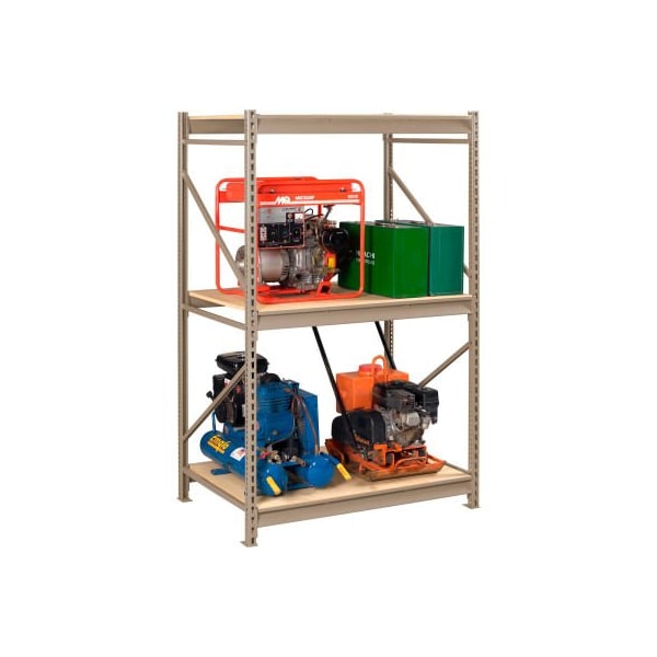 Tennsco Tennsco Bulk Storage Rack, Wood Deck, 96"Wx48"Dx72"H, Starter, Sand BU-964872PS-SND - main